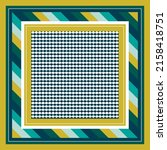 scarf with modern pattern design | Shutterstock .eps vector #2158418751