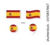 Spain Flag Logo Icon Set ...