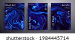 abstract acrylic poster  fluid... | Shutterstock .eps vector #1984445714