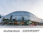 Small photo of Bangkok, Thailand 20 Sept, 2022. Newly open Queen Sirikit National Convention Center. Interior and exterior of the public business event and convention hall in the building.