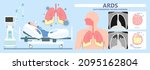 acute respiratory distress... | Shutterstock .eps vector #2095162804