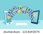 vector of dollars money... | Shutterstock .eps vector #1215692074