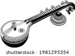 Indian Music Instrument Veena...