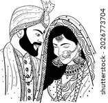  indian wedding symbol indian... | Shutterstock .eps vector #2026773704