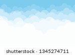 blue sky with clouds. can be... | Shutterstock .eps vector #1345274711