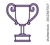 isolated winner trophy icon... | Shutterstock .eps vector #2012367317