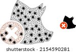 mesh polygonal wrong pork... | Shutterstock .eps vector #2154590281