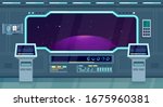 spacecraft  shuttle or ship... | Shutterstock .eps vector #1675960381