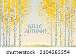 autumn landscape  with birch... | Shutterstock .eps vector #2104283354