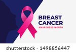 breast cancer awareness month... | Shutterstock .eps vector #1498856447