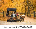 Coffee Bicycle In The Autumn...