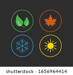 four season icon. vector... | Shutterstock .eps vector #1656964414