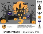 activity page  halloween... | Shutterstock .eps vector #1196122441