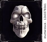 Skull With Glowing Eyes   3d...