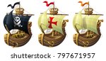 Vector Set Of Ships Isolated On ...
