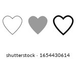 heart vector collection. love... | Shutterstock .eps vector #1654430614