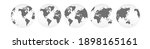 world map on circle ball... | Shutterstock . vector #1898165161