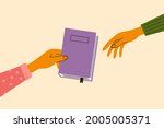 books swap  exchange or... | Shutterstock .eps vector #2005005371