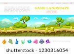 isometric game landscape web... | Shutterstock .eps vector #1230316054