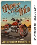 Vintage Motorcycle Poster....