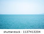 beautiful blue sea. | Shutterstock . vector #1137413204