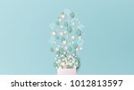illustration of design bouquet... | Shutterstock .eps vector #1012813597