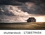 Old Wooden Farmhouse In The...