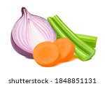 Purple Onion  Celery And Carrot ...