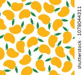 mango seamless pattern... | Shutterstock .eps vector #1078044311