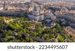 Small photo of Aerial view of Papal Basilica of Saint Peter in the Vatican located in Rome, Italy. It's the most important and largest church in the world and residence of the Pope. Around it are the Vatican gardens