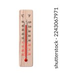 Wooden celsius and fahrenheit...