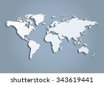 3d vector world illustration... | Shutterstock .eps vector #343619441