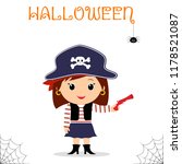 cute child dressed in a pirate... | Shutterstock .eps vector #1178521087
