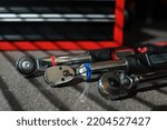 Small photo of Tree Digital Torque wrenches and Click Type Torque Wrench Auto mechanic using Torque wrench auto mobile