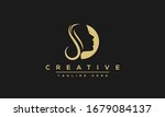 simple elegant letter s logo... | Shutterstock .eps vector #1679084137