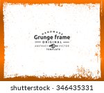 grunge frame   abstract texture ... | Shutterstock .eps vector #346435331