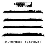 set of grunge and ink stroke... | Shutterstock .eps vector #585348257