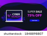 cyber monday sale banner... | Shutterstock .eps vector #1848898807