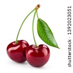 Cherry isolated. cherry on...