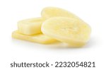 Small photo of Garlic clove isolated. Peeled chopped garlic cloves on white background. White garlic cloves slice with clipping path. Full depth of field.