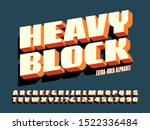vector alphabet  a bold block... | Shutterstock .eps vector #1522336484