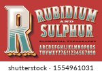 vector alphabet of ornate... | Shutterstock .eps vector #1554961031