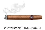 Realistic Smoking Cigar...