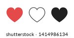 heart icon collection. live... | Shutterstock .eps vector #1414986134