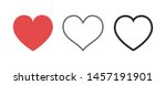 heart icon collection. live... | Shutterstock .eps vector #1457191901