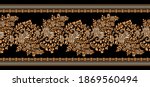 seamless vector floral border... | Shutterstock .eps vector #1869560494
