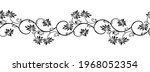 ornamental floral vine border... | Shutterstock .eps vector #1968052354
