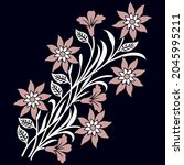 vector decorative floral design ... | Shutterstock .eps vector #2045995211