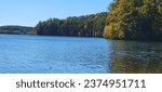 Scenic View Of Merrill Creek Reservoir In Warren County New Jersey