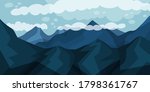 mountain peaks or tops and... | Shutterstock .eps vector #1798361767